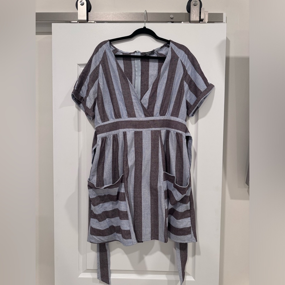 &Merci Striped Mini Dress Size L